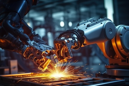 207605686 robotic precision industrial automation in steel welding and electronic manufacturing generative ai